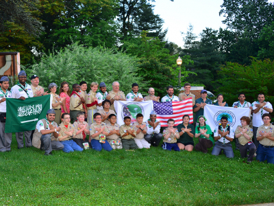 Scouts with a SIlver Spring, MD Boy Scouts of America Troop