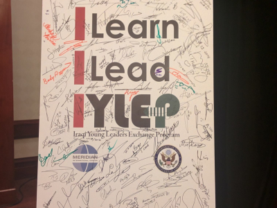 Students signed a commemorative poster with the program’s rallying cry ‘I learn, I lead, IYLEP’ to mark the beginning of an exciting program.