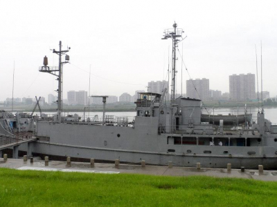 U.S.S. Pueblo is a commissioned vessel of the U.S. Navy captured by North Korean forces in January 1968. Now stationed in Pyongyang, it remains the only U.S. ship held captive.