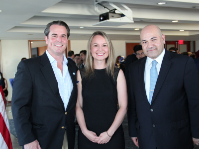 Meridian International Center President and CEO Ambassador Stuart Holiday, Program Officer Erin Koepke and Iraqi Ambassador to the U.S. Lukman Faily during the closing ceremony.