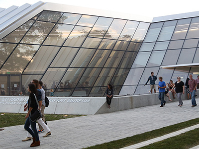 The Education Wing and Courtyard at the Eli and Edythe Broad Art Museum in East Lansing, MI. (Image Courtesy of the Eli and Edyth Broad Art Museum)