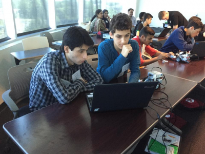 Group technology projects were part of daily activities in U.S.-Pakistan Global Leadership and STEM program.