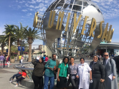 Posing at Universal Studios