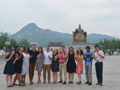 The American participants pictured here with the staff from the National Assembly’s Foreign Affairs and Unification Committee.