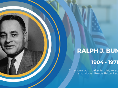 Photo of Ambassador Ralph Bunche from Getty Images.