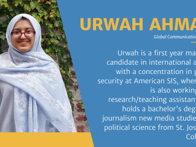 Urwah Ahmad, Global Communications Fellow