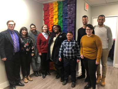 Liana and her IVLP group meeting with PFLAG in Washington, DC