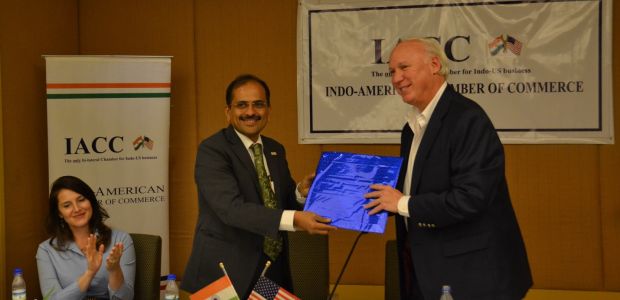 David Waskow Director of the International Climate Action Signature Initiative at the World Resources Institute meeting with officials in India as part of his U.S. Speaker Program on the impact of climate change.