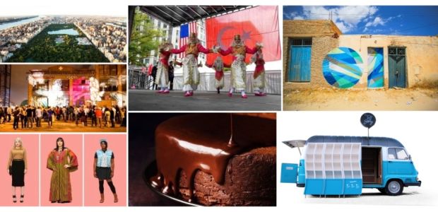 This month’s roundup includes diplomacy projects involving street art, fashion, a traveling bookstore, chocolate, and three remarkable festivals.