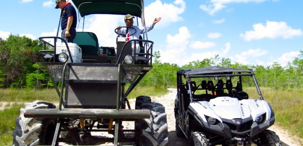 The State Department delegation boarded these swamp buggies to explore the natural wonder that is Big Cypress Natural Preserve.
