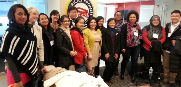 Khairunnisa and the group visited America's Promise Alliance in Washington, DC.