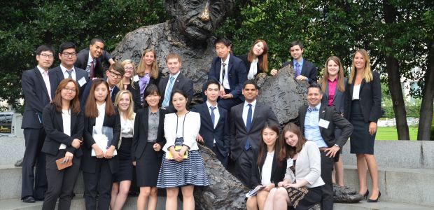 U.S. Congress-Korean National Assembly Exchange Program Participants at the Einstein Memorial, Washington, D.C.