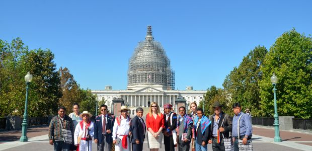 Participants standing in front of the U.S. Capitol