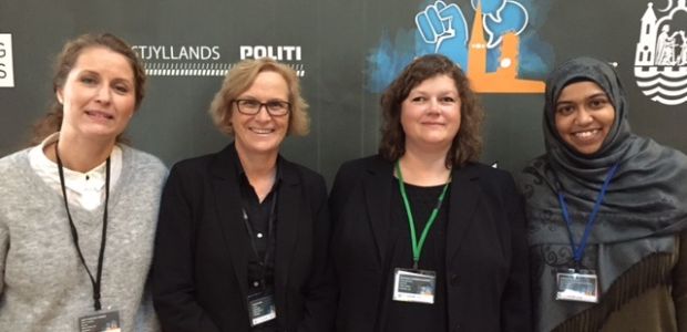 Ms. Natascha Jensen (second from right) from Denmark with fellow IVLP participants at the CVE conference she organized in Aarhus in November 2015.