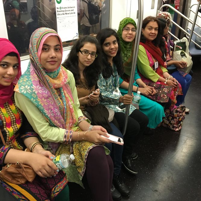 The group takes on the New York City subway system!