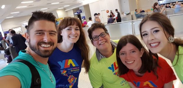 Maegen form the YLAI Team at Meridian recieved Luis at the airport