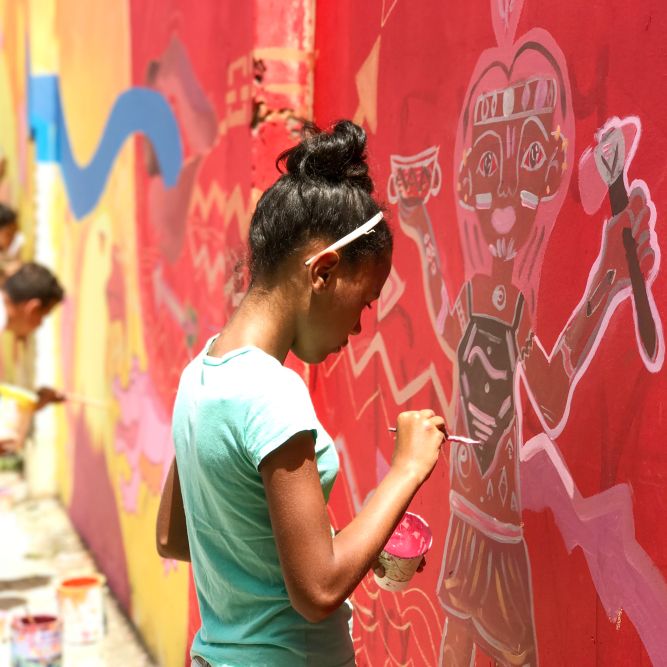 Santiago Youth Painting