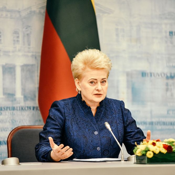 Lithuanian President Dalia Grybauskaitė (via Lithuanian Ministry of Foreign Affairs on Flickr)