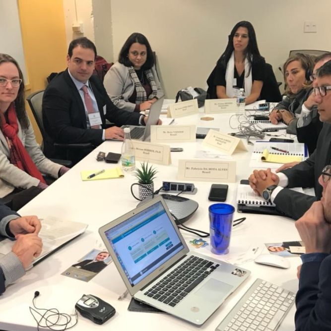 "Legislation and Regulation for the Digital Age" Group from Brazil meets with Open Government Partnership in March 2018 to discuss their multilateral initiative for transparency.