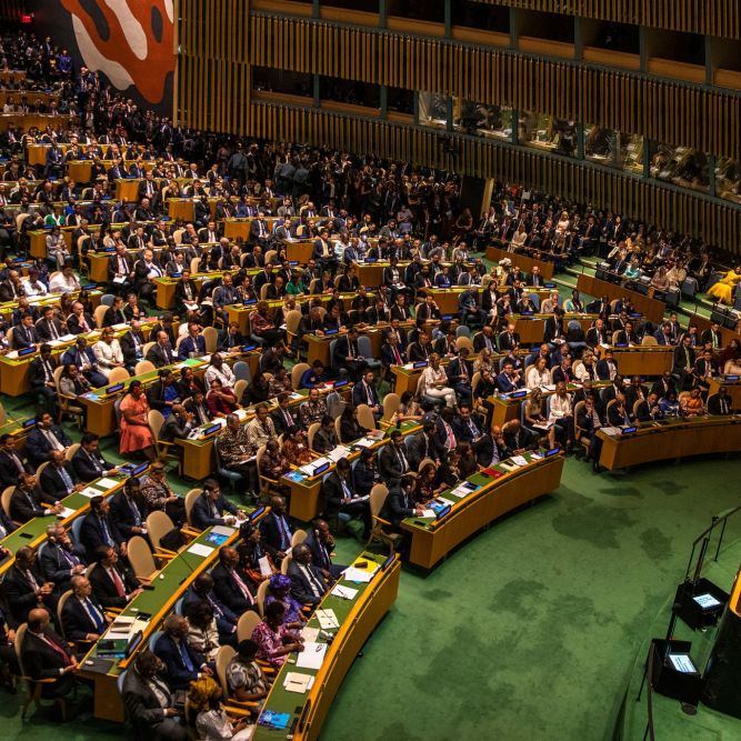 The 2019 United Nations General Assembly.