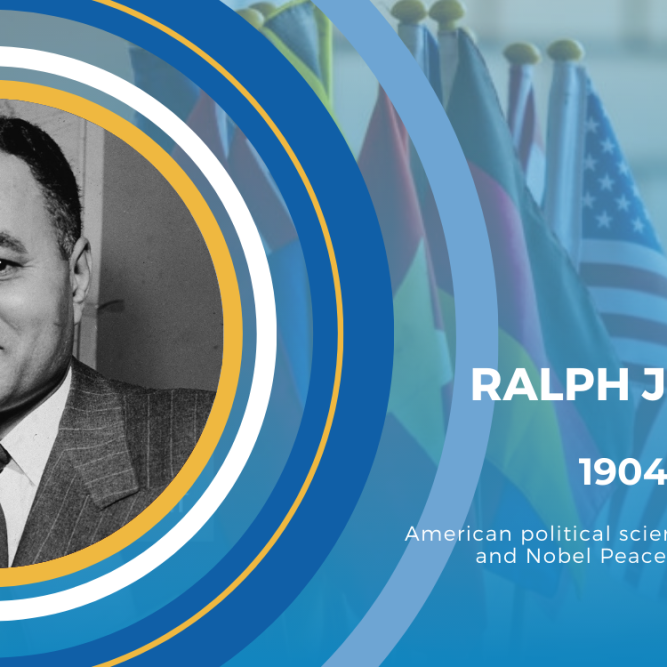 Photo of Ambassador Ralph Bunche from Getty Images.