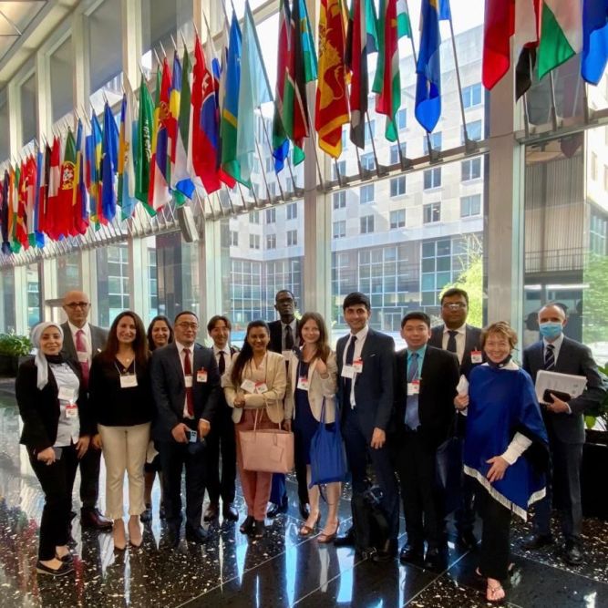 Navjeev with his IVLP cohort at the U.S. Department of State