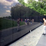 Jan Peter Kern visitig the Vietnam War Memorial.