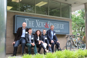 After meeting the President & Publisher, Senior Editors and the Senior Vice President at the News & Observer in Raleigh to learn how local regional papers in smaller cities deal with changing demographics and the rise of internet media.