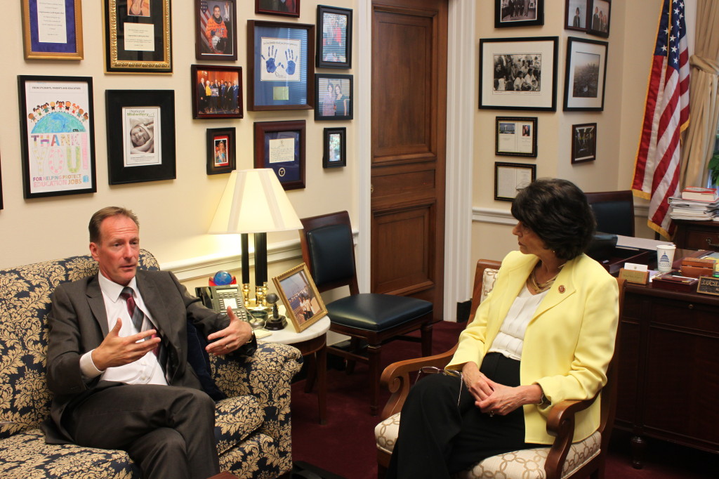 MP Iain McKenzie meets with Congresswoman Roybal-Allard
