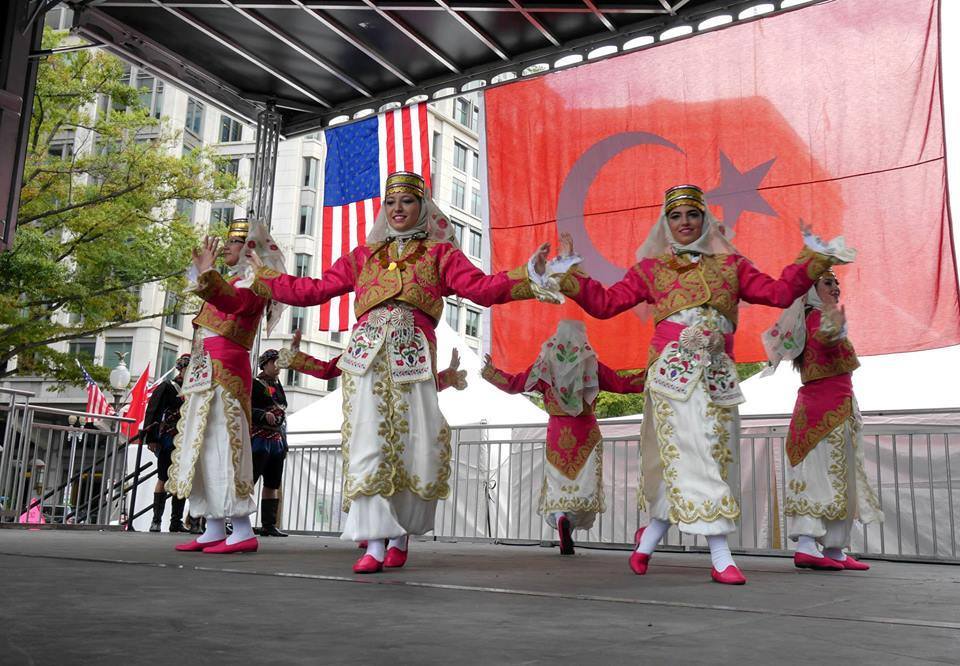 Traditional Turkish dancers performing at the 12th Annual D.C. Turkish Festival on September 28th, 2014