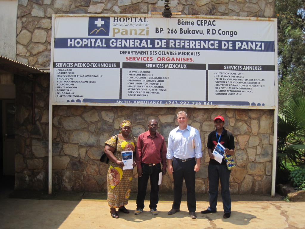 Terry Harvey and Panzi Foundation staff at the Panzi Hospital in Bukavu.