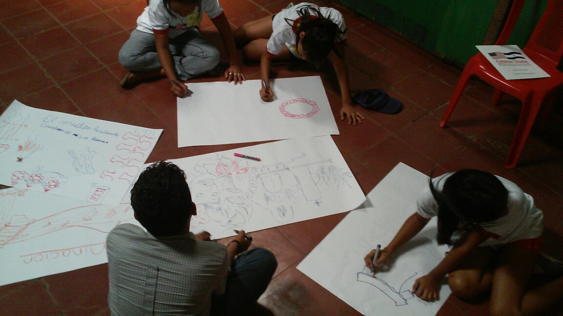 Participants creating sketches during the workshop.