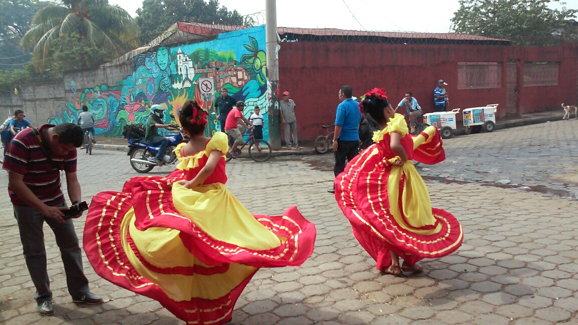 The Agateyte Dance Group performed at the mural unveiling ceremony. 