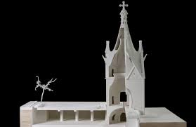 Model of the Gaudí chapel to be built in Santiago, Chile.