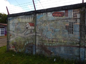 Some of the local murals in Bluefields.