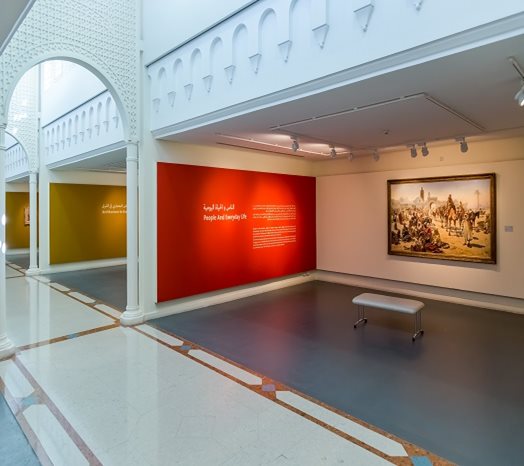 Gallery space dedicated to the museum’s orientalist paintings/Courtesy of Sharjah Museums Department.