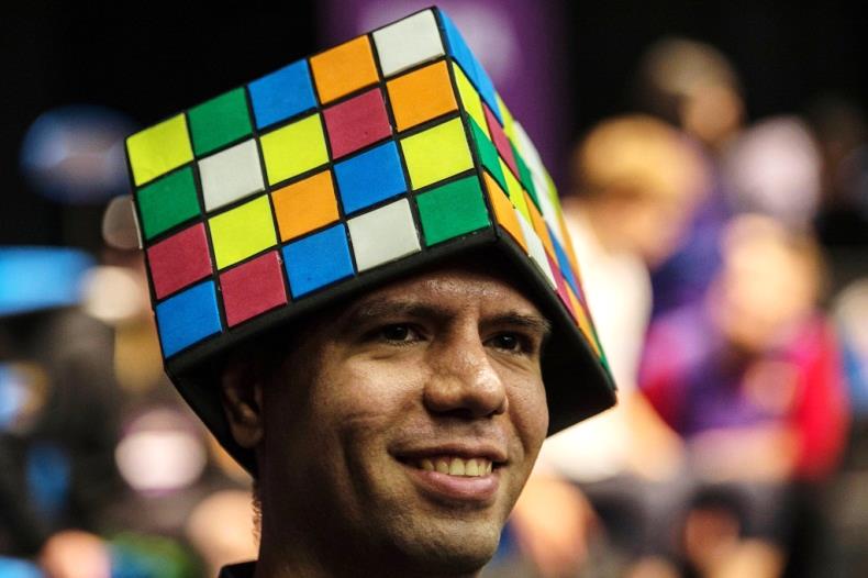 One Cube enthusiast shows his pride at the event through his headwear. Photo courtesy of San Antonio Press-News.