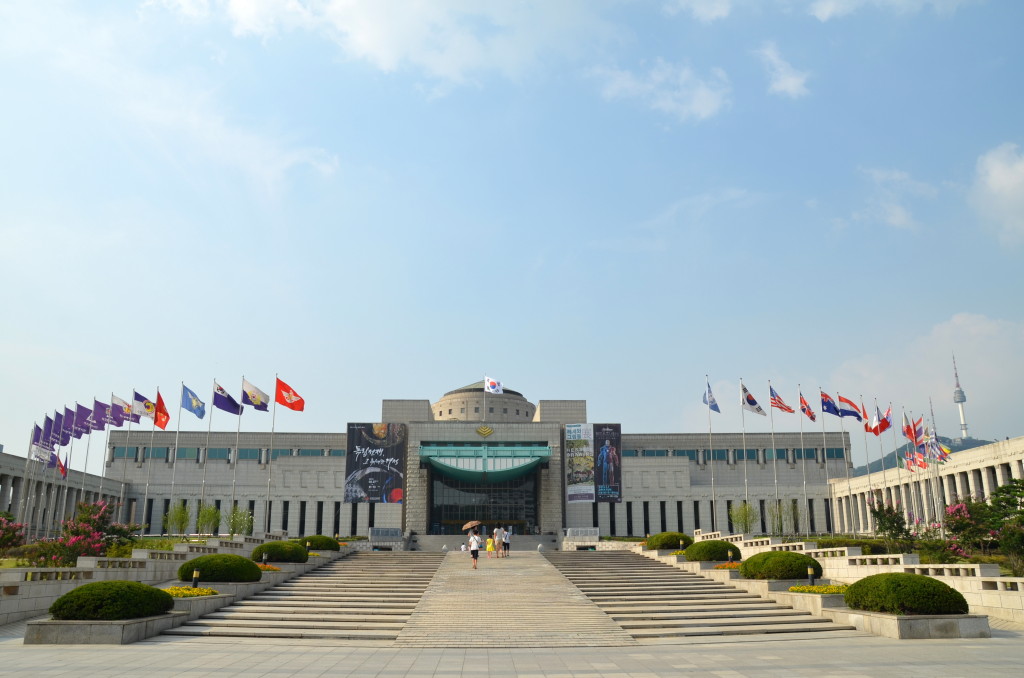 The Korean War Memorial in Seoul. 