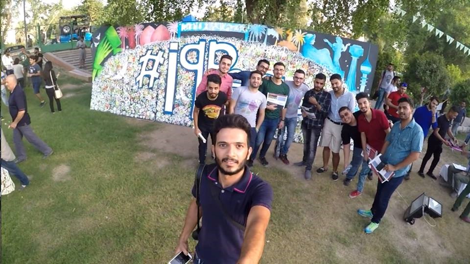 IYLEP graduates volunteering at the Baghdad City of Peace Festival.