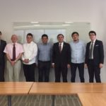 Participants from Uzbekistan following a meeting with GOED